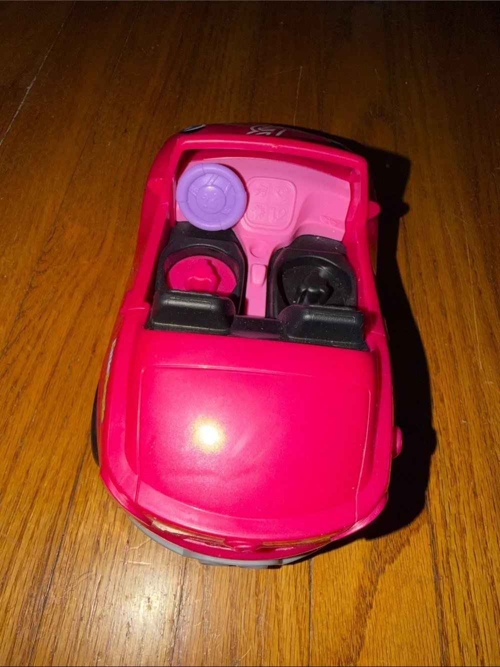 Barbie  Little People Hot Pink Convertible Play Car